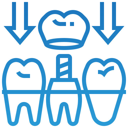 Restoration of functions: implants, dental crowns, bridge, dentures, root canals, dental fillings